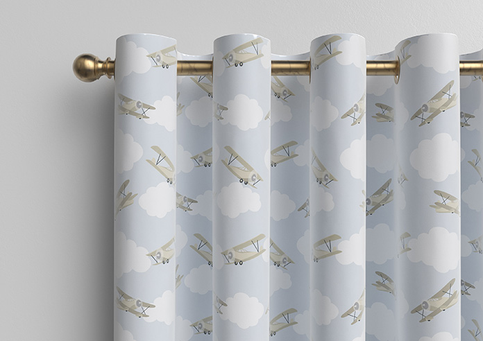 Flying Ace, Golden - Made to Measure Curtains - Image 12